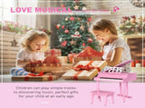 30 Keys Mini Kids Piano for Child with Music Stand and Bench Best Gifts Toy T3398P350119