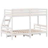 Bunk Bed without Mattress 80x200/120x200 cm White Solid Wood 3207178