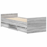 Bed Frame without Mattress Grey Sonoma 90x200 cm 3203808