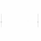 Embedded Fence Post 22 pcs Silver 80 cm Powder-Coated Steel 3335946