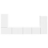 TV Cabinet Set 4 pcs White Engineered Wood 3409114