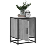 Bedside Cabinets 2 pcs Grey Sonoma 40x31x50 cm Engineered Wood and Metal 848716