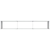 Garden Raised Bed Light Brown 240 x 40 x 77 cm Galvanised Steel 42017330