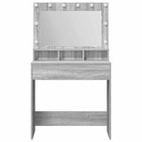 Dressing Table Grey Sonoma 78.5 x 41 x 135 cm Engineered Wood 865114