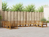 Outdoor Sofa Set 10 pcs Natural Solid Acacia Wood 3367062