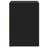 Bedside Cabinets with LED Lights 2 pcs Black Engineered Wood 852022
