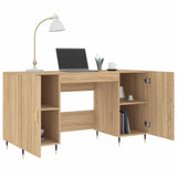 Desk Sonoma Oak 140x50x75 cm Engineered Wood 829527