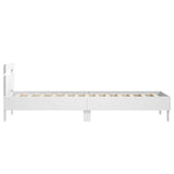 Bed Frame with Headboard White 80 x 200 cm Engineered Wood 8009011