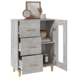 Sideboard Concrete Grey 69,5x34x90 cm Engineered Wood 812208