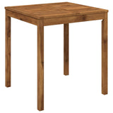 Garden Dinner Table Natural 70 x 68.5 x 75 cm Solid Acacia Wood 901247