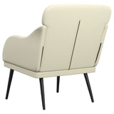 Armchair Cream 63x76x80 cm Faux Leather 351425