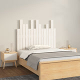 Wall Headboard White 95.5x3x80 cm Solid Wood Pine 824784