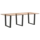 Dining Table Legs V-Shape 3 pcs Anthracite 90x cm Steel 4012670