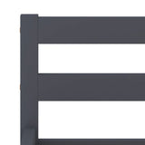 Bed Frame without Mattress Grey Solid Pine Wood 160x200 cm 283200