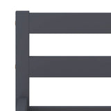 Bed Frame Grey Solid pine wood 140x200 cm Durable Bed Frame 283199