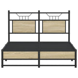 Bed Frame without Mattress Sonoma Oak 120x200 cm Engineered Wood 4106960
