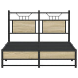 Bed Frame without Mattress Sonoma Oak 120x200 cm Engineered Wood 4106960