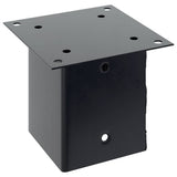 Post Bases Square 4 pcs Anthracite 121x121 mm Powder-coated Steel 42000032