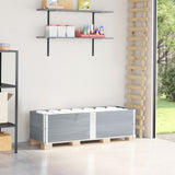Pallet Collars 2 pcs Grey 150x50 cm Solid Wood Pine 4010299