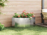 Planter Silver 90 x 45 x 50 cm Stainless Steel 883714
