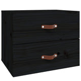 ZNTS Wall-mounted Bedside Cabinets 2 pcs Black 50x36x40 cm 820985