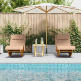 Sun Lounger 2 pcs Brown 60 x 154 x 74cm Solid Acacia wood 3329136