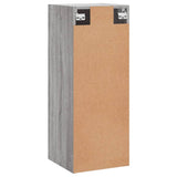 Wall Mounted Cabinet Grey Sonoma 34.5x34x90 cm Engineered Wood 835000