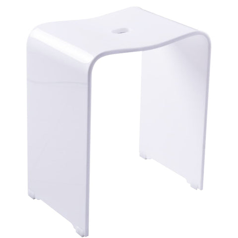 ZNTS RIDDER Bathroom Stool Trendy White 429780