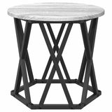 Nesting Side Table 3 pcs Grey Sonoma Engineered Wood and Steel 868258