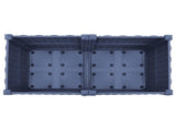 Garden Planter with Wheels Blue Grey 80 x 40 x 48 cm PP 3422961