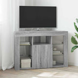 Corner LED TV Cabinet Grey Sonoma 100x40x68cm Engineered Wood 889791