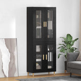 Highboard Black Oak 69.5 x 34 x 180 cm Engineered Wood 3416205
