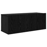 TV Cabinet Set Wall-mounted 5 pcs Black Oak Engineered Wood 3393385