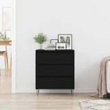 Sideboard with Drawer Black Oak 60 x 35 x 70 cm Engineered Wood 863497