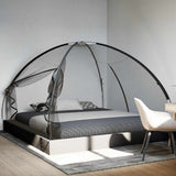 Mosquito Net Mongolia with Doors 220 Mesh Black 200x200x135 cm 4010045