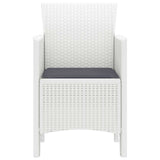 Garden Chair 2 pcs White 53 x 49 x 85 cm Polypropylene 847461