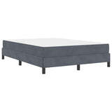 Box Spring Bed with Mattress Dark Grey 160 x 220 cm Fabric 3398798