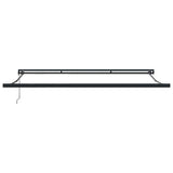 Retractable Awning Anthracite and White 4x3 m Fabric&Aluminium 3216140