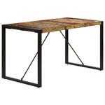 ZNTS Dining Table 140x70x75 cm Solid Reclaimed Wood 247421