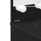 Dressing Table Black Oak 74.5 x 40 x 141 cm Engineered Wood 862785