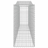 Arched Gabion Baskets 9 pcs 400x50x100/120 cm Galvanised Iron 3145963