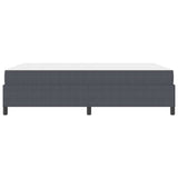 Bed Frame with Mattress Dark Grey 140 x 200 cm Fabric 3399126