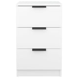 ZNTS Bedside Cabinet White 40x36x65 cm 811268