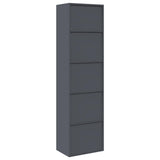 Storage Cabinet 2 pcs Anthracite 60 x 40 x 220 cm Steel 3438707