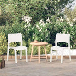 Garden Chairs 2 pcs White Polypropylene 317726
