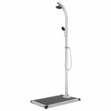 Garden Shower with Grey Base 220 cm Aluminium 3070786