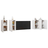 TV Cabinets 4 pcs White 30.5x30x60 cm Engineered Wood 3078740