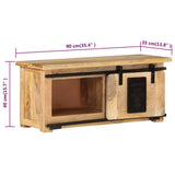 TV Cabinet 90x35x40 cm Solid Mango Wood 321570