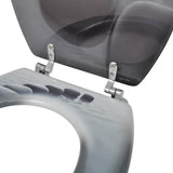Toilet Seats with Lids 2 pcs MDF Stones 275910