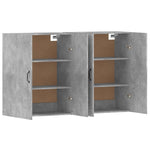 Wall Mounted Cabinets 2 pcs Concrete Grey Engineered Wood 3197884